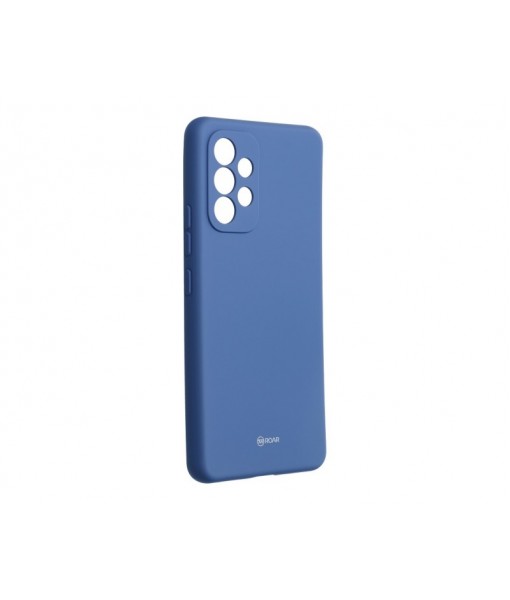 Husa Spate Silicon cu Protectie Camera Jelly, Samsung Galaxy A53 5G, Albastru